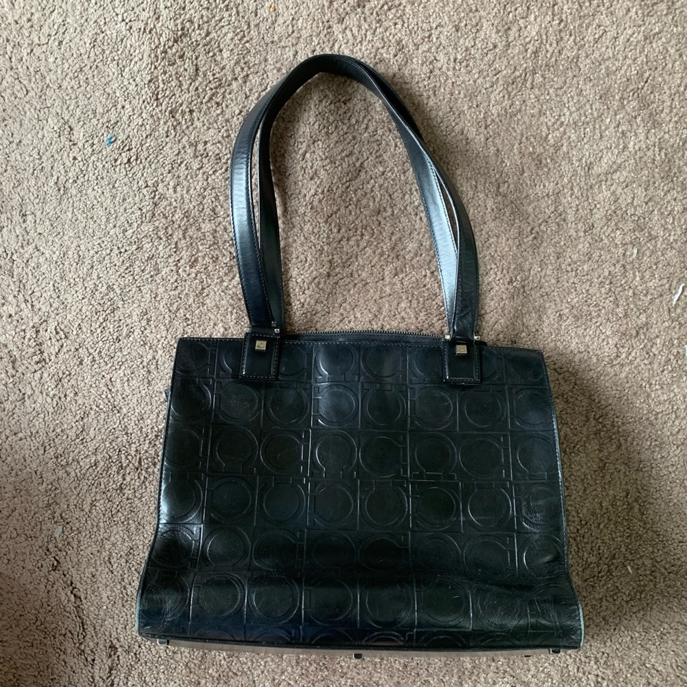Authentic Salvatore Ferragamo Black Bag/ Purse